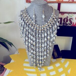 Set de collar color plata